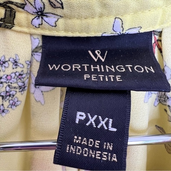 5/$25 Worthington blouse petite pxxl 78 - Picture 2 of 3
